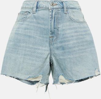 7 For All Mankind Monroe high-rise denim shorts