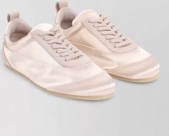 Jil Sander satin low-top sneakers