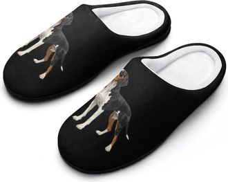 Generic Coonhound Dog Mens Slippers Memory Foam Winter Warm Sandals Slip On House Shoes Size 7-14