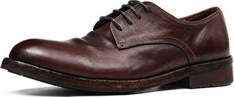 Generic Mens Low Chunky Heel Office Dress Shoes Lace Up Vintage Oxfords Round Toe Casual Shoes,Brown1,5.5 UK