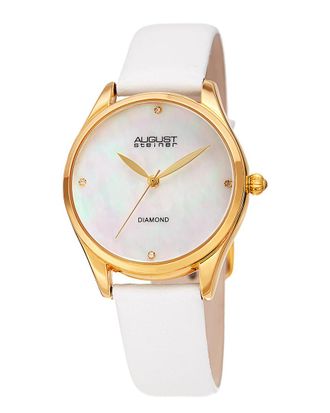 August Steiner Womens Leather Watch