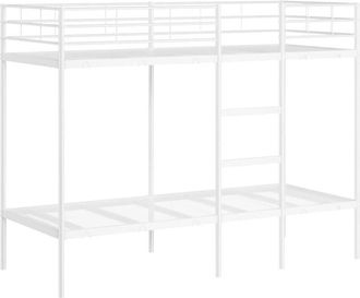 vidaXL Litera sin colchón acero blanco 80x200 cm Vidaxl