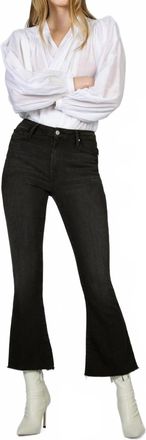 Black Orchid Chrissy Kick Flare Jeans In Black Orchid