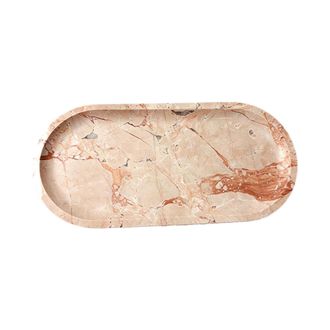 OEM Organizador De Ba&ntilde;o En Piedra Rosa Rojiza, 30x15cm