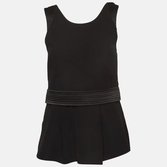 Emporio Armani Black Knit Sleeveless Top