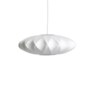 HAY Nelson Saucer Crisscross Bubble Pendelleuchte S, &Oslash; 44.5 x H 19 cm, off white