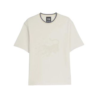 Yohji Yamamoto T-Shirts, male, White, Size: XS Graphic T-Shirt