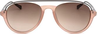 Linda Farrow KRIS VAN ASSCHE KVA84 C3 Mens Sunglasses Orange Size 55