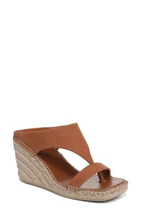 Franco Sarto Farren Espadrille Platform Wedge Sandal in Caramel Brown at Nordstrom, Size 7.5