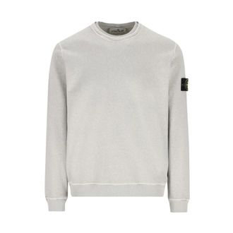 Stone Island Sweatshirts, male, Gray, Size: S Old Effect Crewneck