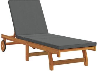 vidaXL Vidaxl - Tumbona Marr&oacute;n 63 X 199 X 85cm Madera Maciza De Acacia