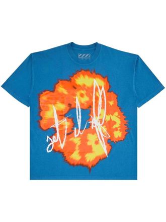 Denim Tears T-shirt Offset Set It Off - Blu