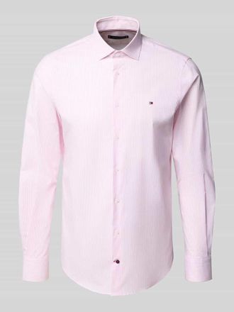 Tommy Hilfiger Slim Fit Businesshemd aus hochwertigem Baumwoll-Mix in Hellrosa, Gr&ouml;&szlig;e 41