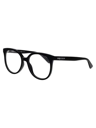 Alexander McQueen AM0540O Sculpted Acetate Sunglasses - Black