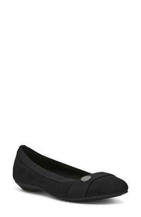 Anne Klein Odiera Knit Flat in Black Stretch at Nordstrom, Size 8.5