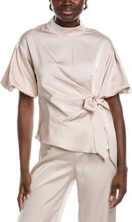 Gracia Side Tie Satin Top