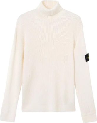 Stone Island Jersey de cuello alto fino - Knitwear - Hombre - Beige - L