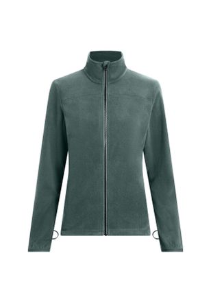 McKinley Fleecejacke MCKINLEY Unterjacke Carol W, Damen, Gr. 40, gr&uuml;n schwarz, Obermaterial: 100% Polyester, Jacken Fleecejacke