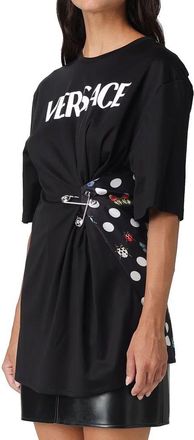 Versace Womens Black Cotton T-Shirt