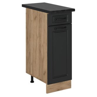 Vicco Mueble Bajo De Cocina R-line, Antracita Casa De Campo, 30 Cm, Et Antracita