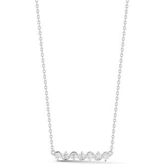 Glaze Jewelry Cubic Zirconia Bar Pendant Necklace in Silver at Nordstrom Rack