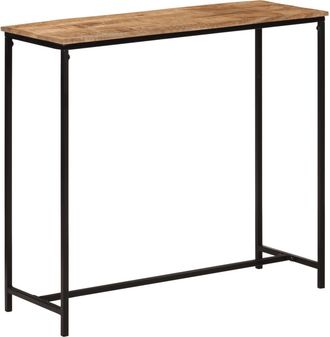 vidaXL Mesa Consola Madera Maciza De Mango Y Hierro 80x30x74 Cm Vidaxl