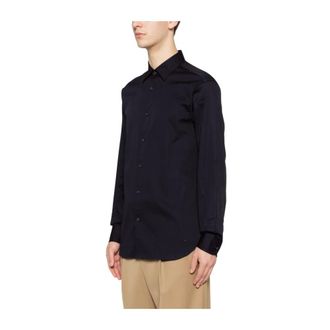 Emporio Armani Casual Shirts, male, Blue, Size: 3XL Emporio Armani Shirts