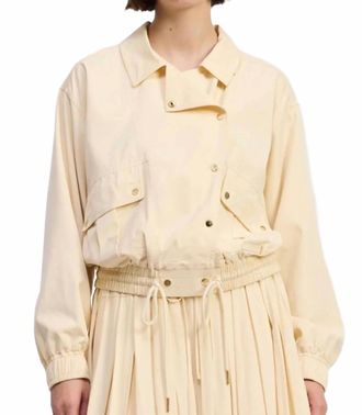 En Saison Elspeth Button Jacket In Butter Yellow