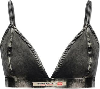 Diesel Scilla-Dnm Bra - Dames - BHs - Grijs - XS - Katoen - Ondergoed