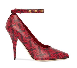Burberry TB Ankle Strap Pumps Size 36