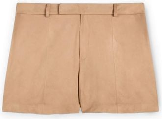 Motivi Shorts met su&egrave;de-effect - Dames - Bermuda - Beige - XL - Su&egrave;de - Korte Broeken