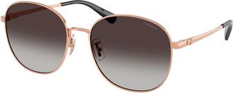 Coach HC7189 CDP39 94078G Womens Sunglasses Gold Size 55