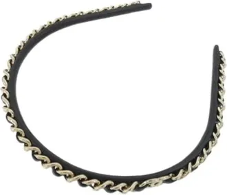 Chanel Pre-owned Accessories, female, Black, Size: ONE SIZE Pre-owned Alice band