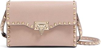 Valentino Garavani Rockstud Small Garnet Calfskin Crossbody Bag