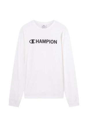 Champion Legacy Men, Graphic Long Sleeve T-Shirt, M, White