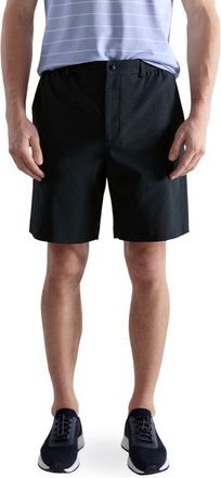 Mango Water Repellent Comfort Stretch Shorts in Navy at Nordstrom, Size 34