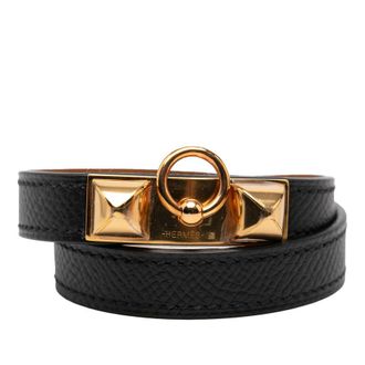 Herm&egrave;s Pre-owned Hermes Epsom Rivale Double Tour Bracelet Ladies WU053ZWSJK143ISJ