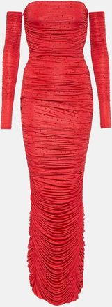 Alex Perry Hyland embellished jersey gown