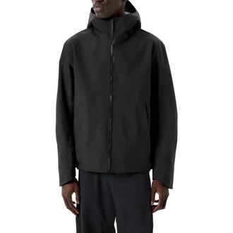 Veilance Arris Gore-Tex Waterproof Hooded Jacket in Black at Nordstrom, Size X-Large