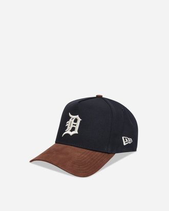 New Era Detroit Tigers MLB Suede Visor 9FORTY E-Frame Adjustable Cap Navy