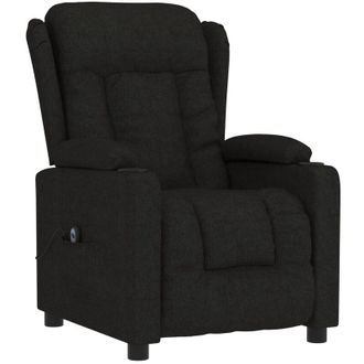 vidaXL Sill&oacute;n Reclinable El&eacute;ctrico De Tela Negro Vidaxl