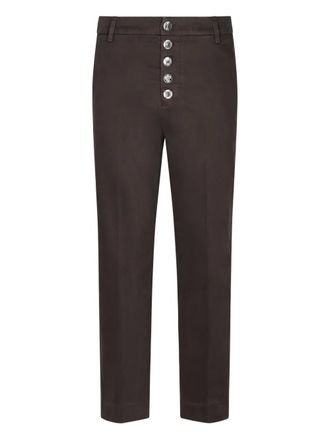 Dondup button trousers - Bruin