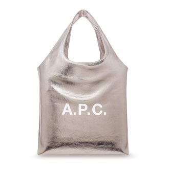 A.P.C. Tote Bags, female, Beige, Size: ONE SIZE Ninon Metallic Tote