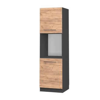 Vicco Armario Para Horno Empotrado Fame-line, Roble Dorado, 60 Cm Abierto