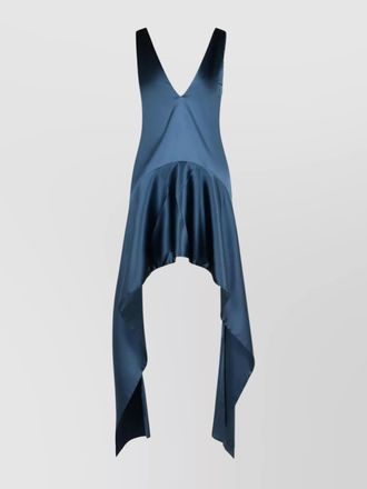 J.W.Anderson acetate-blend v-neck draped mini dress