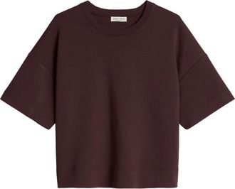 Marc O'Polo Ronde hals T-shirt - Dames - T-shirts - Rood - XS - Katoen - Tops