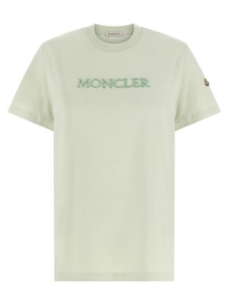 Moncler Green Logo Embroidery T-shirt