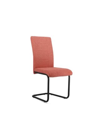 Home Heavenly Pack de 4 sillas de comedor de tela con estructura met&aacute;lica