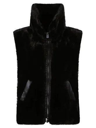 Pinko Glossinia Polyester Faux Fur Vest