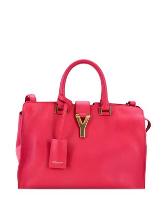 Saint Laurent Classic Y Cabas Leather Small satchel - Rosa